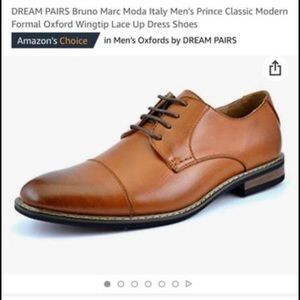 Men’s tan dress shoes